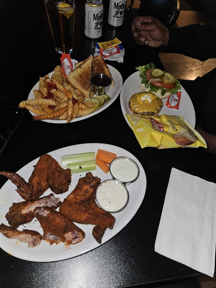 Brisket Grilled Cheese and Fries